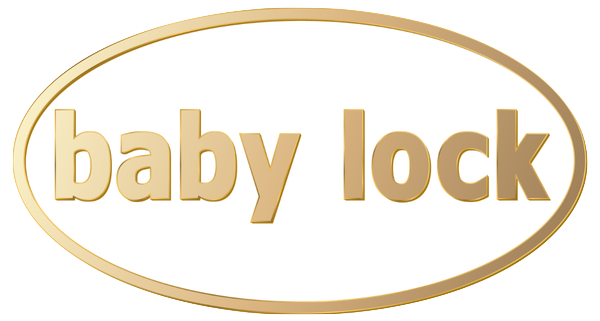 baby lock logo in gold and white